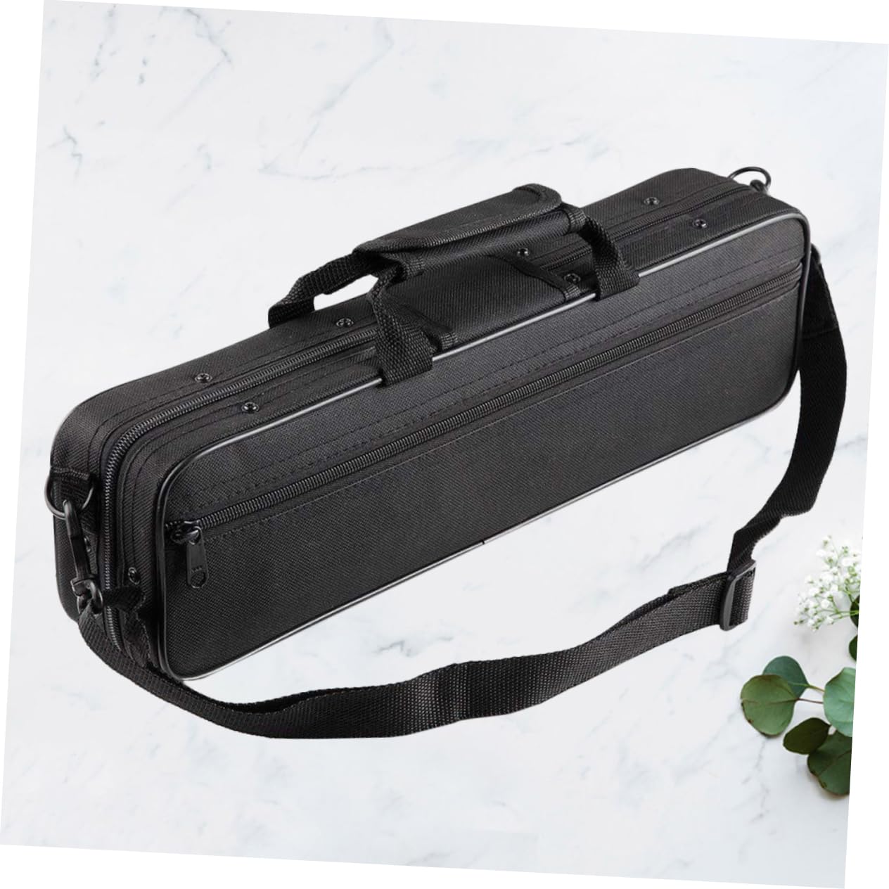 Genérico 1 Pc Bolsas De Flauta Bolso De Tipo Flauta Rígida Para Flauta Cañas De Clarinete Soporte De Clarinete Bolsa De Flauta Bolsa De Concierto De Trompeta Bajo Lienzo Black