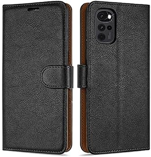 Case Collection for Motorola Moto G22 Phone Premium Leather Folio Cover, Magnetic Closure Protective Book Design Wallet Flip with [Card Slots] and [Kickstand] for Motorola Moto G22 Case Black