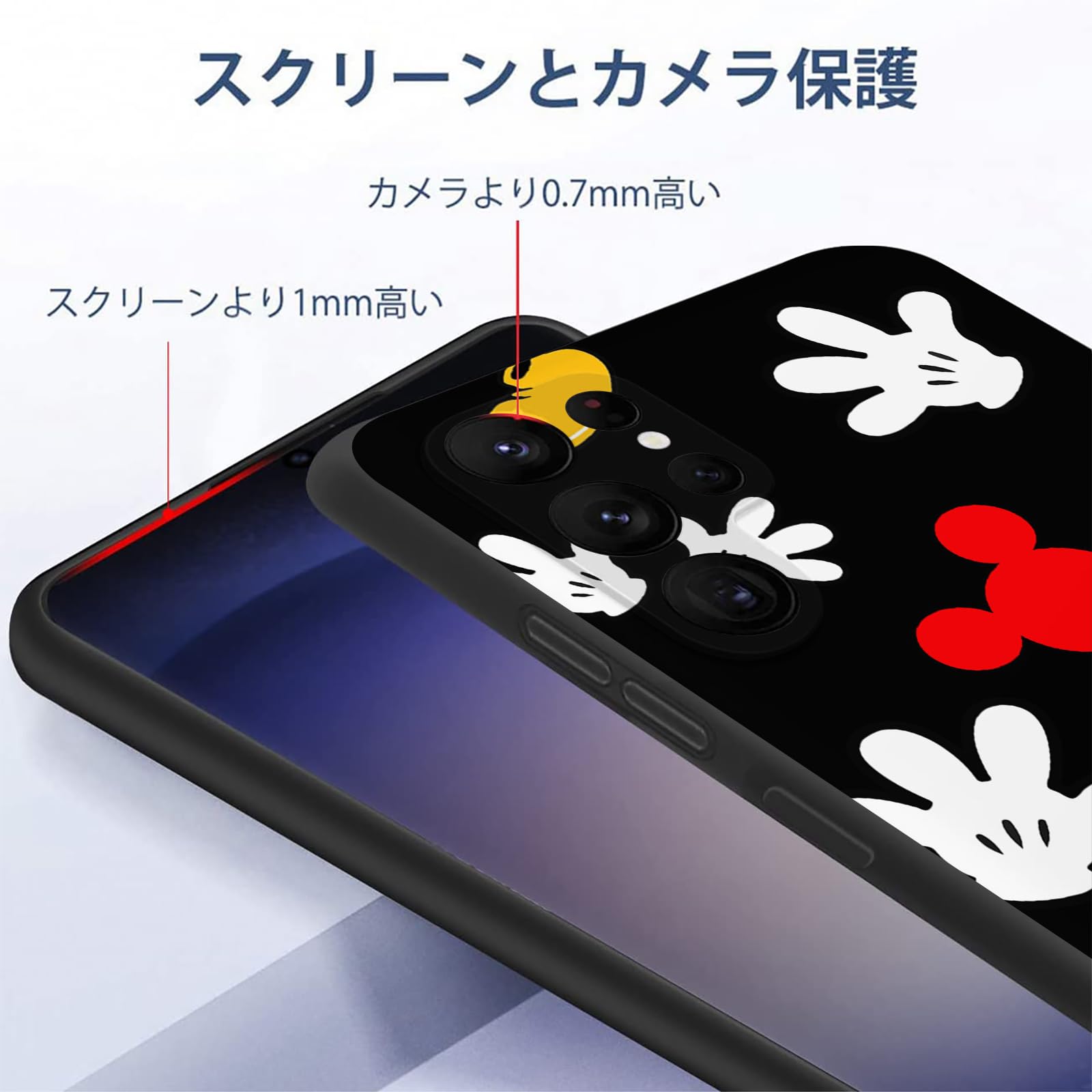 Amazon.co.jp: GGODDCASE Galaxy S25 Ultra 用 ケース ミッキーマウス