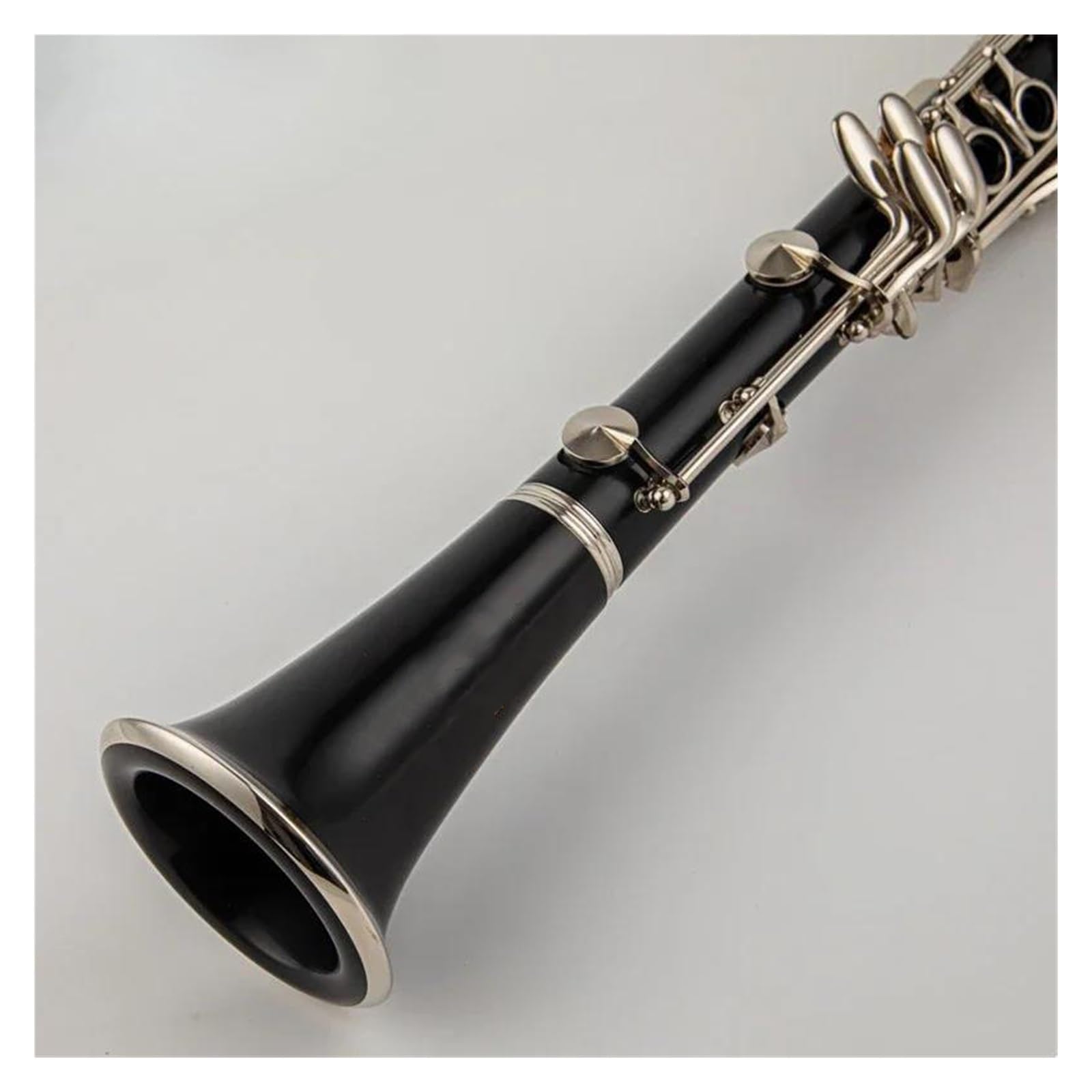 Instrumenty klarnetowe Klarnet Bb 17 Klawiszy B-dur Instrumenty Muzyczne Rurka Bakelitowa Posrebrzany Klarnet