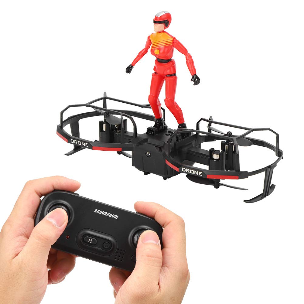 Drone Giocattolo Multifunzione RC, 2 Assi RC Stunt Parapendio Drone Altitude Hold Mode Drone Quadcopter(Rosso)