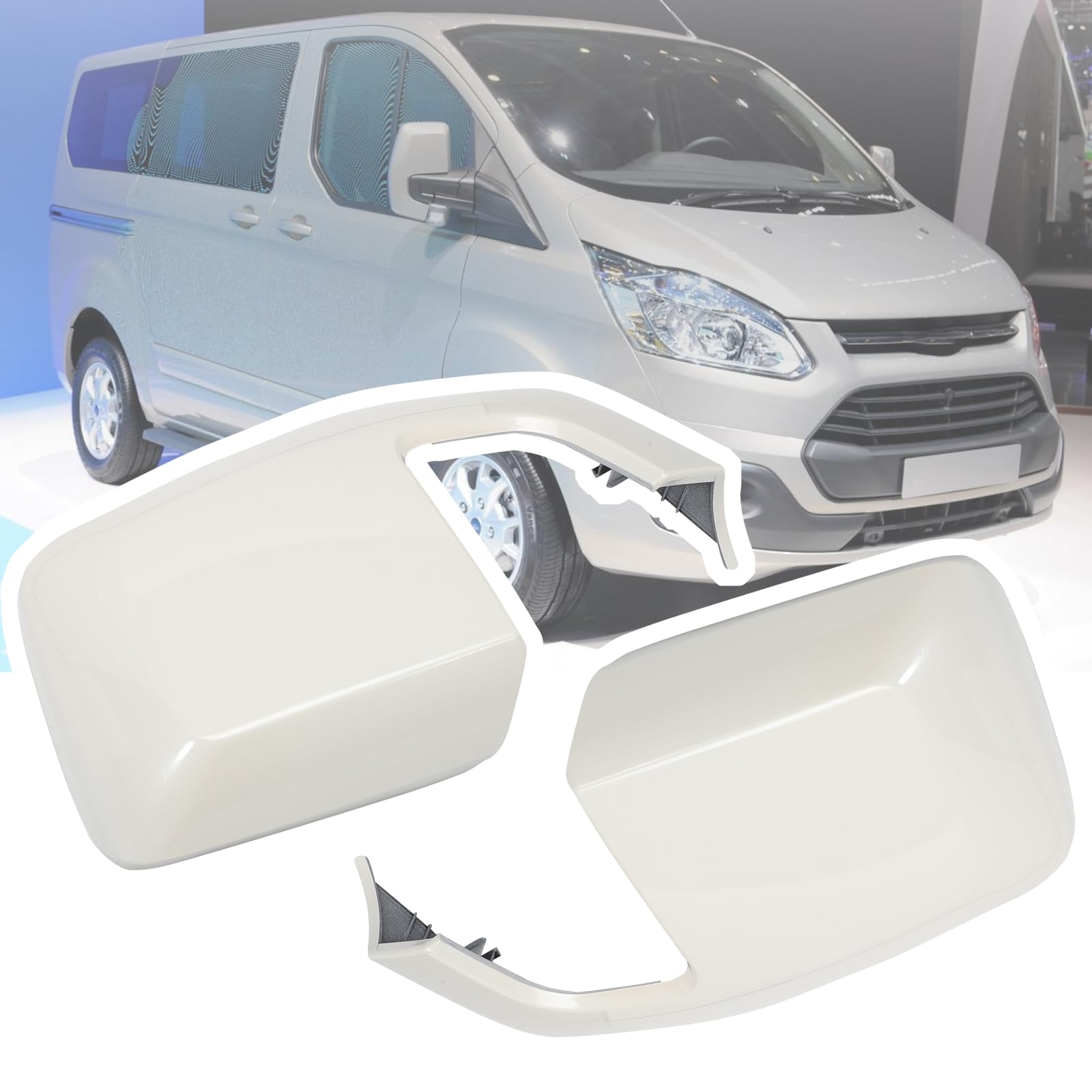 Zestaw 2 pokrowców na lusterka na lusterka na drzwi Transit Tourneo Custom od 2012 roku BK2117K747BCXWAA 1809085 1809084