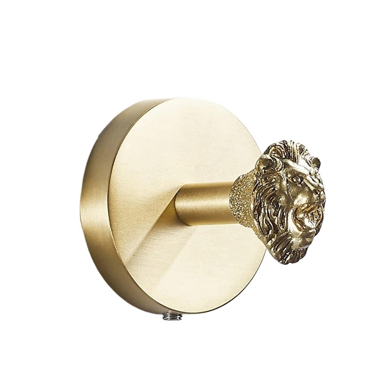 YXINAER Brass Plated Single Robe Hook Brass Brushed Clothes Hook