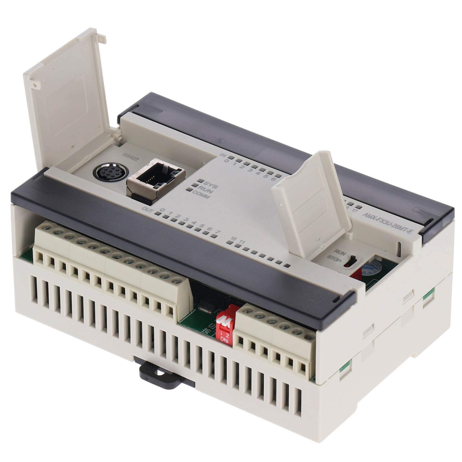 KOSDFOGE Plc Industrial Control Board, AMXFX3U26MTE PLC Programmable Controller FX2N Fx3u Controller Board Relay Delay Module Industrial Control Board