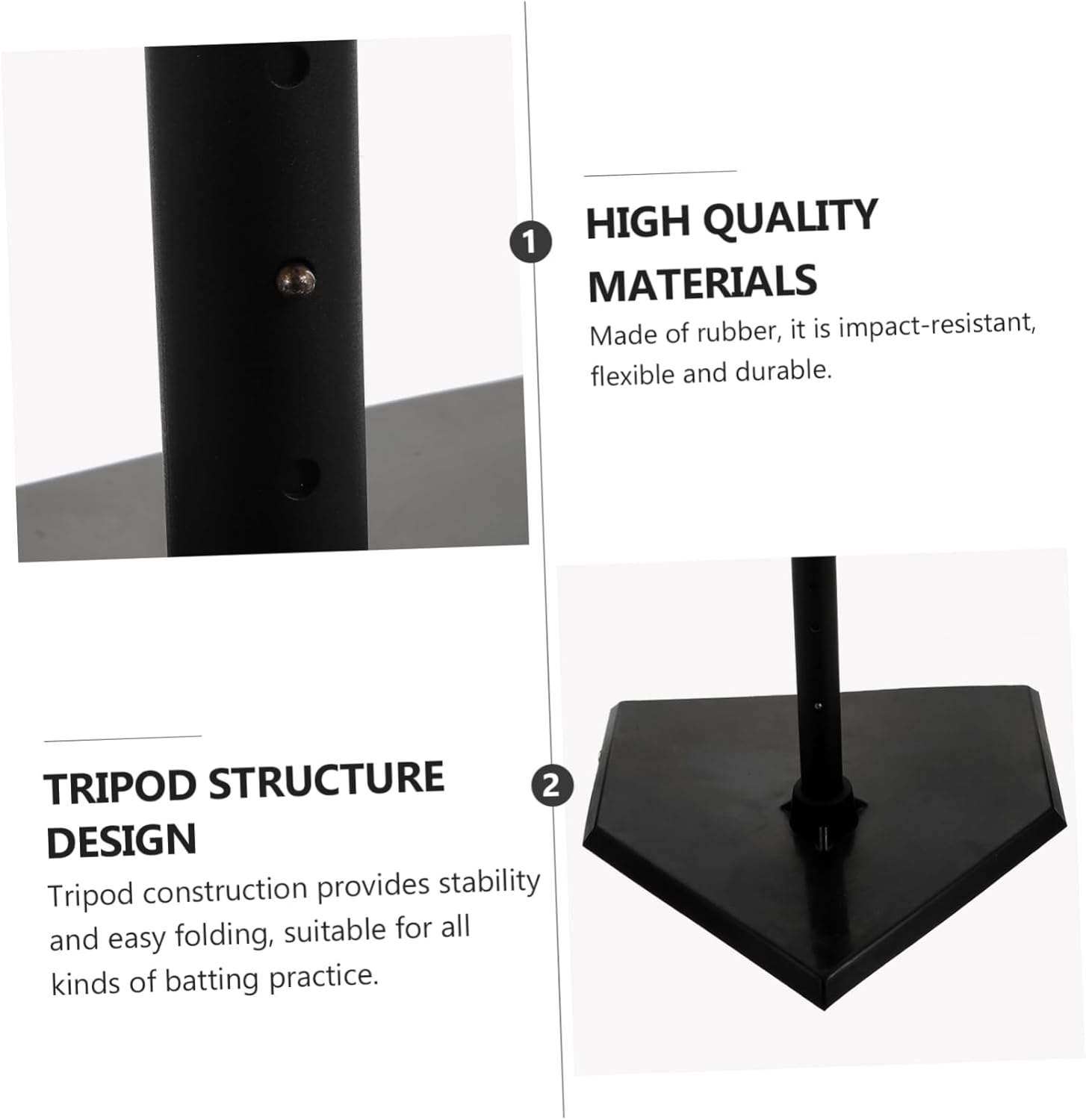 1pc Baseball Softball Batting Tee Trainer for Boys and Girls and Adults Practice Equipment for Improving Bat Control and Hitting Skills for All Skill Levels
