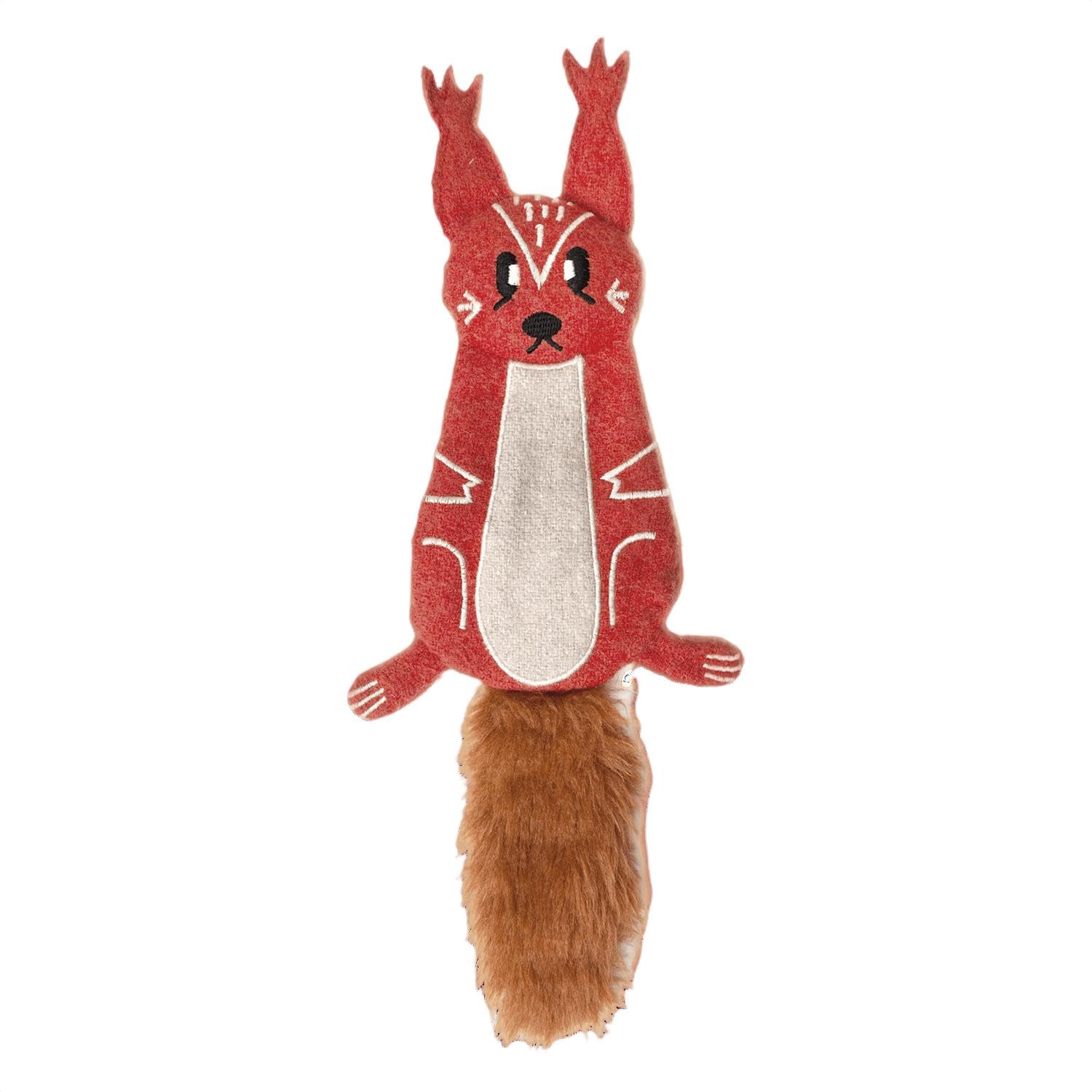 JACK AND VANILLA, Squirrel Plush Toy 35 cm, Nature-Inspired Design, Soft and Durable, Ideal for Dogs, Washable, Ideal for Interactive Games, Forest Fluff Model