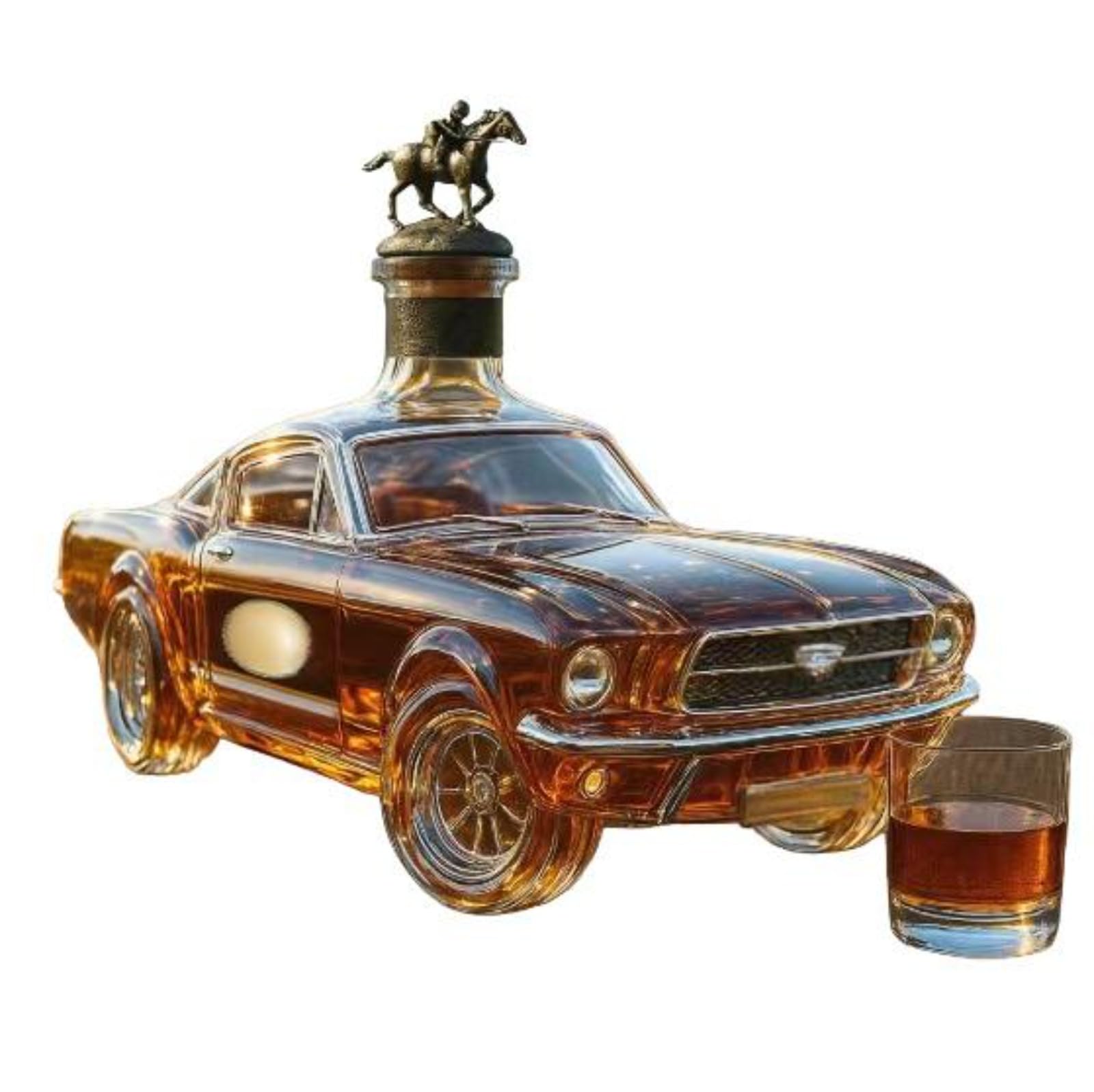 Whisky Decanter, Decanter per auto da corsa da 400 ml, classico Design per auto sportive Vintage Vintage per uomini, decorazione di bottiglie di vetro creativa per la festa di bere bar