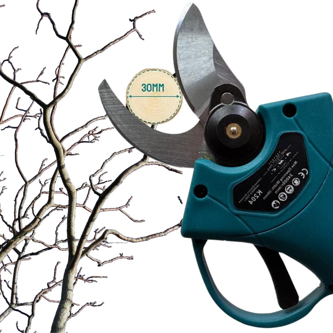 A.M.C. Forbice da Potatura Doppia Batteria Cesoia da potatura Elettrica, Cesoie per Giardinaggio Professionale