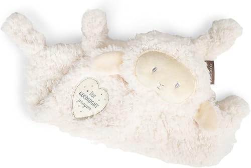 Miniatura 4 de DEMDACO Manta blanca limpia del animal de peluche de los niños de la oración de las buenas noches del cordero borroso