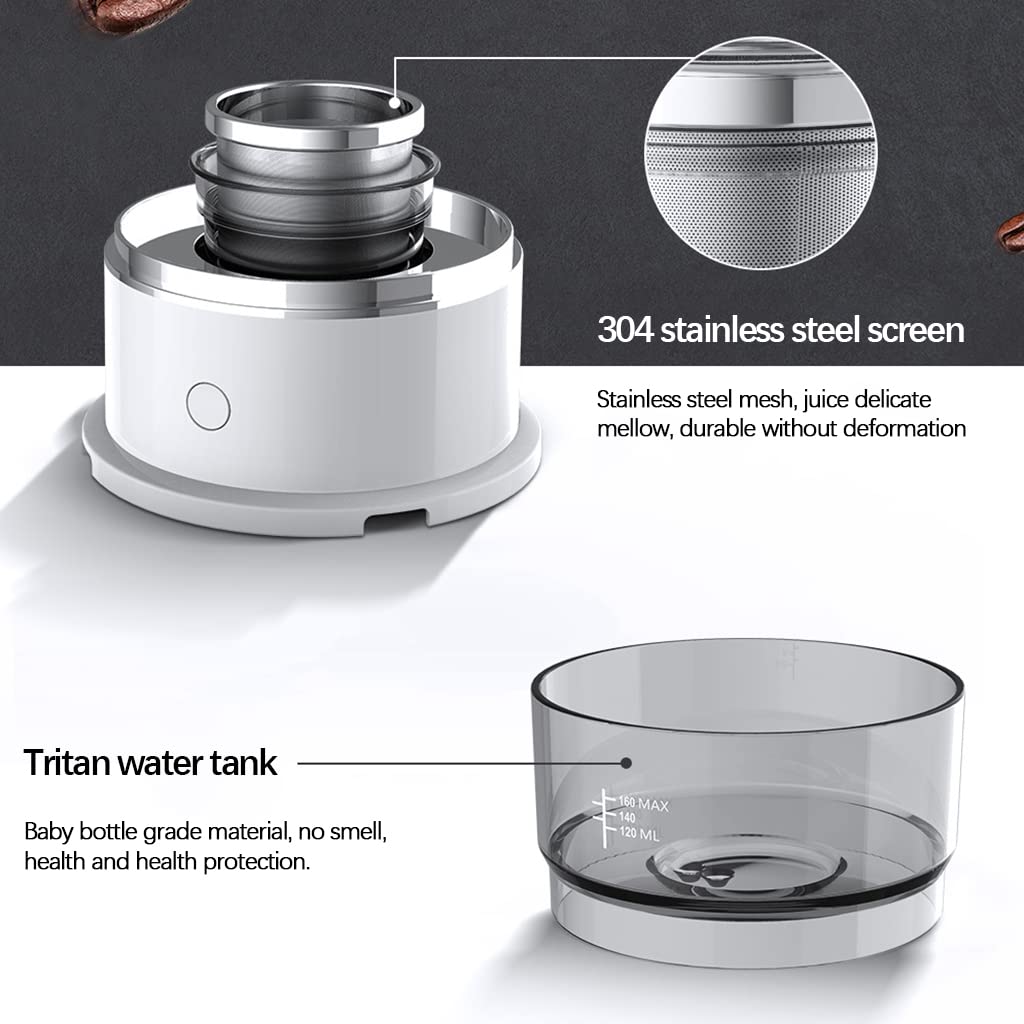 Kaffeemaschine, Kaffeezubehör, Geschenk, Batteriebetriebene Kaffeemaschine für Reisen Und Zuhause