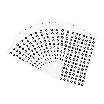 uxcell 1500Pcs 3D Scanner Markers 3mm 3D Scanning Dots 3D Tracking Dots Reference Point 3D Target Diffuse Reflection Markers for 3D Scanners, Motion Capture Systems3x6mm