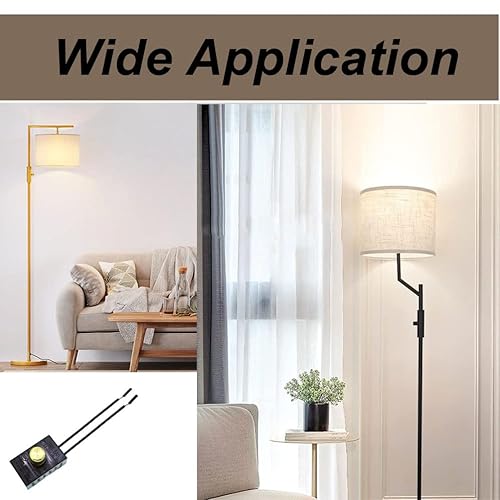 Twdrtdd Zing Ear Switch Ze-03A,Rotary Dimmer Switch With Knob,120V 300W Home Table Lamp Control Replacement Repair Kit For Incandescent/Led/Halogen Lamps (1) #TOP4