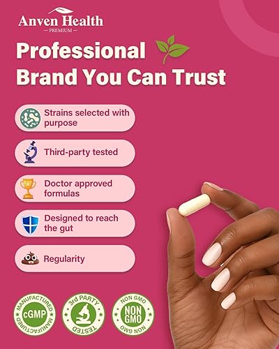 Miniatura 6 de Probióticos y prebióticos orgánicos para mujeres, equilibrio y digestión del pH - 60 mil millones de UFC probióticos vaginales con arándano