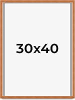 Vista 261 de Marco marrón de 18 x 24 pulgadas, marco de madera maciza de nuez de miel, ancho de moldeo de 0.875 pulgadas, profundidad de rabo de 0.875 pulgadas