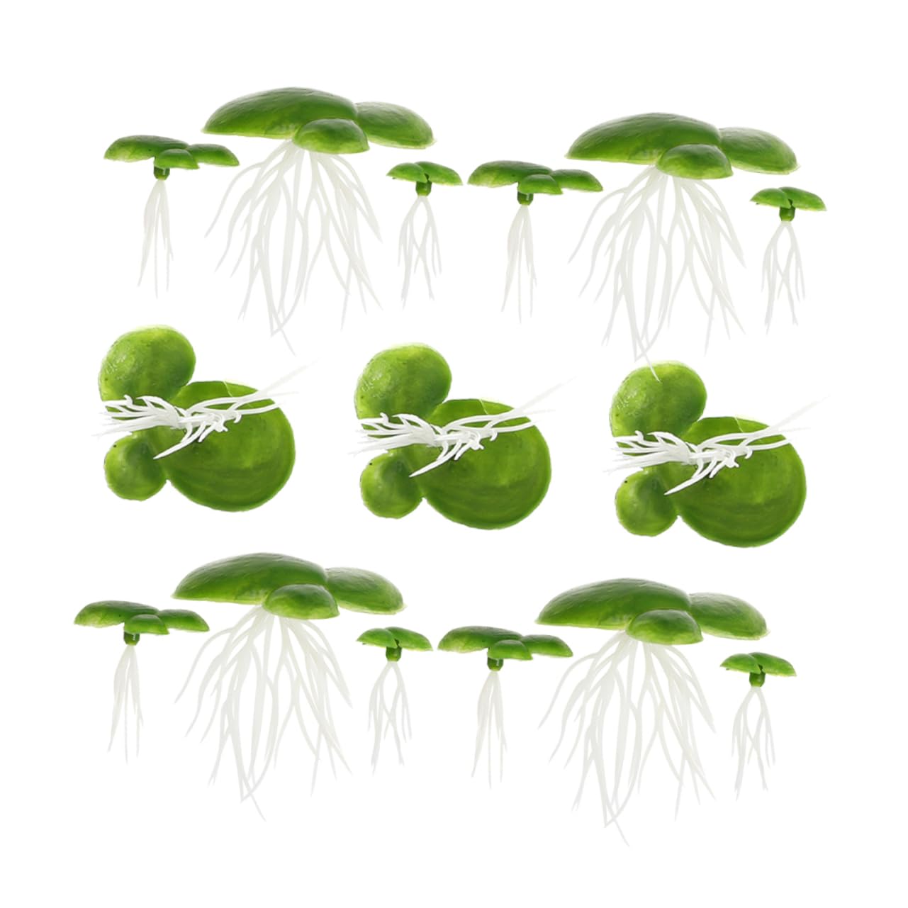 ABOOFAN 360 Piezas lenteja de Agua de plástico Planta Artificial Plantas Artificiales Decoraciones de peceras Plantas de Acuario Artificiales Acuario Plantas flotantes el plastico