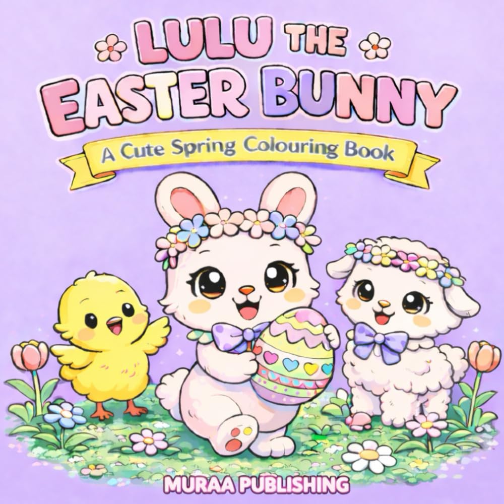 Lulu The Easter Bunny: A Cute Spring Colouring Book