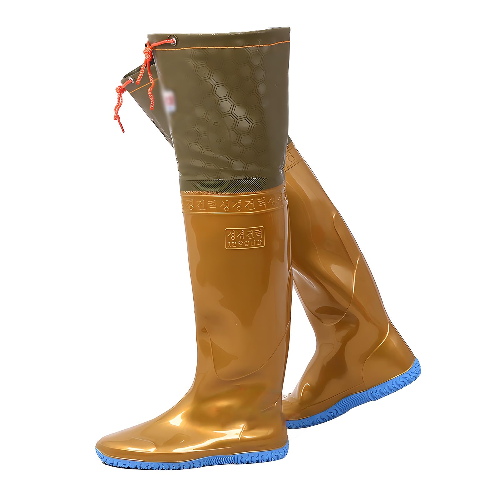 Pantaloni da Pesca all'aperto, Stivali da Stagno, Comodi antiforatura Color Oro, per la Pesca nelle paludi di Caccia (7)