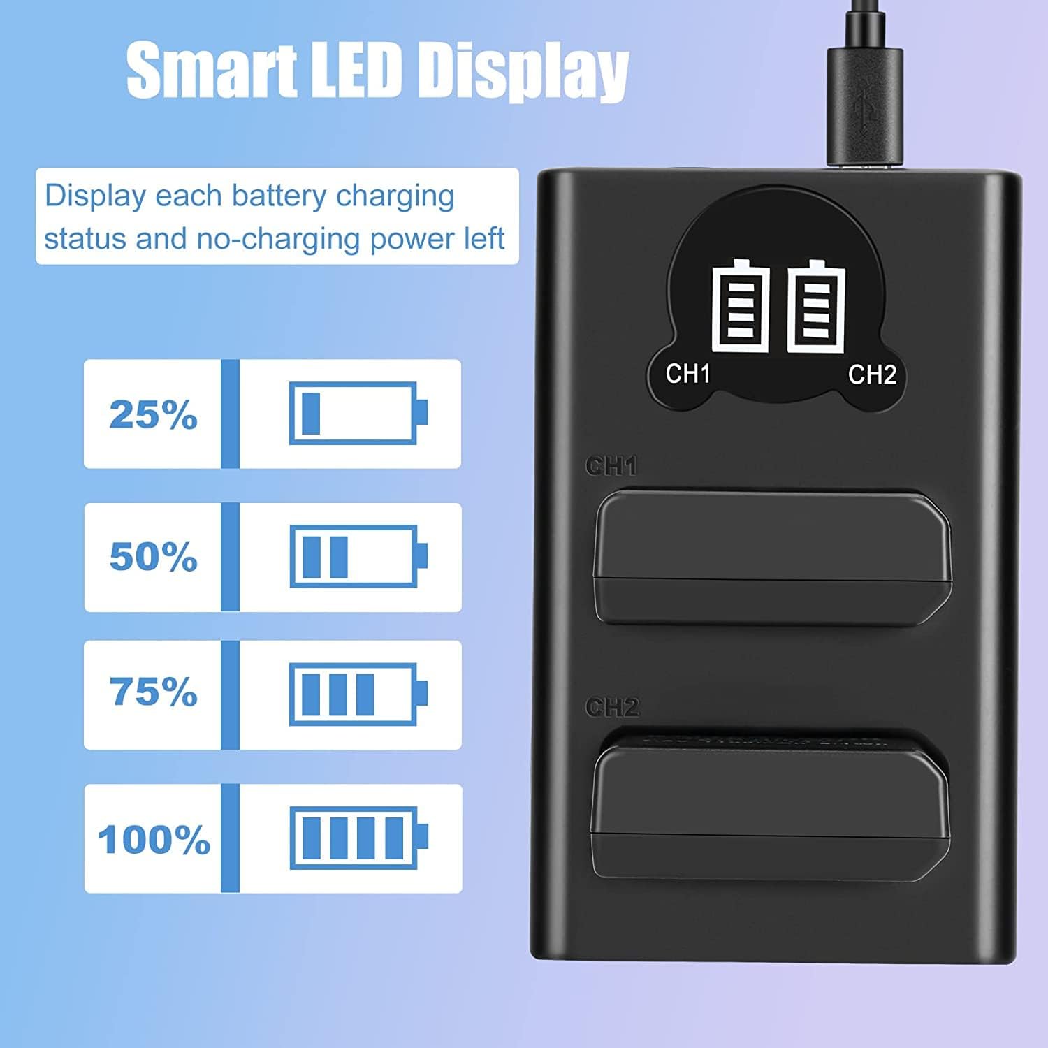 Caricatore USB EN-EL14 Per Nikon - Compatibile Con D3300, D5300, P7000 E Altri Modelli - Foto 4
