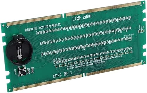 VBESTLIFE - Tarjeta base de escritorio para PC, DDR 2/DDR 3 RAM con ranura de memoria RAM con luz LED