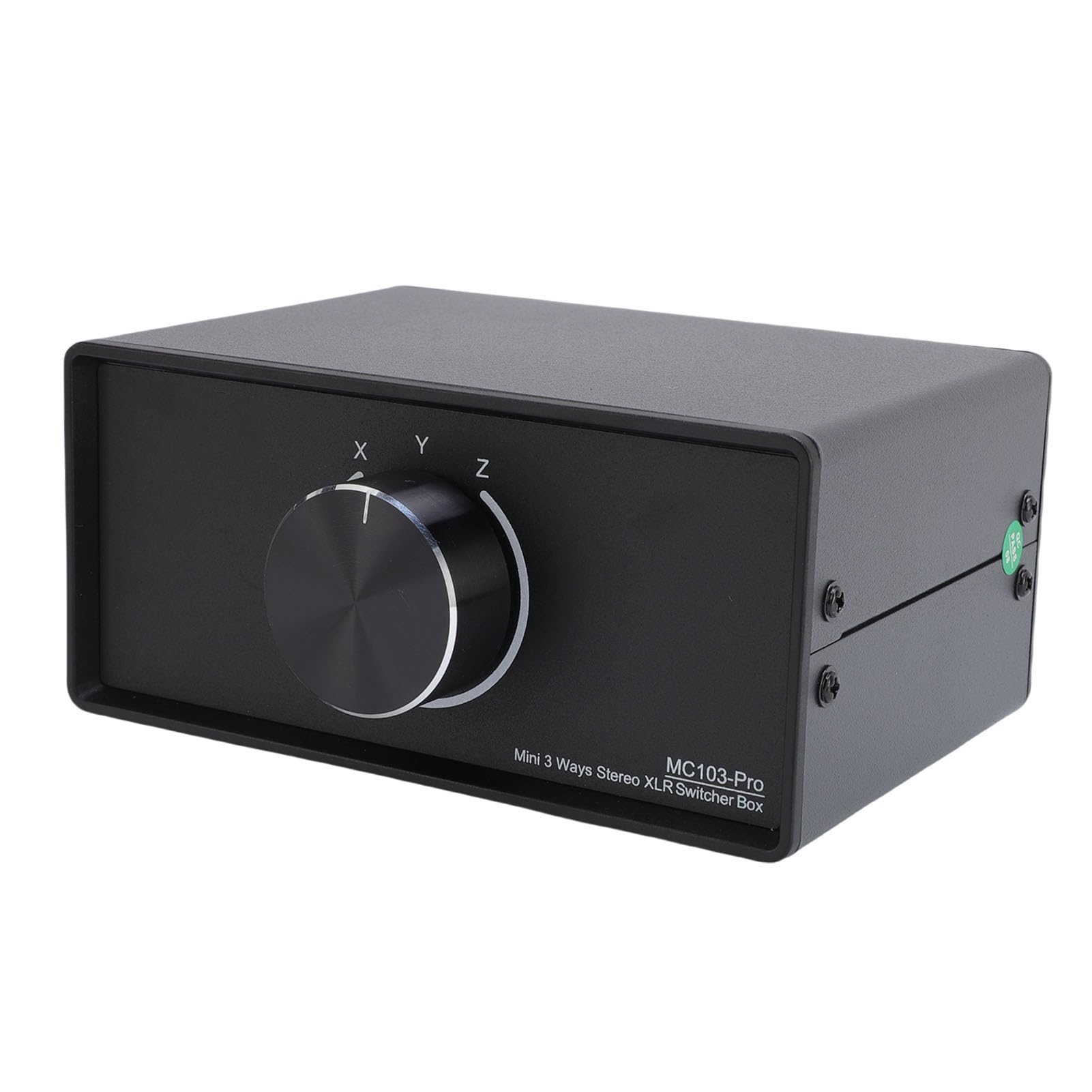Convertitore Audio Bilanciato Robusto Splitter Stereo Passivo per Appassionati di Musica, Interfaccia XLR in Lega di Alluminio 1 Ingresso 3 Uscite Splitter Audio, per Configurazione Home Studio
