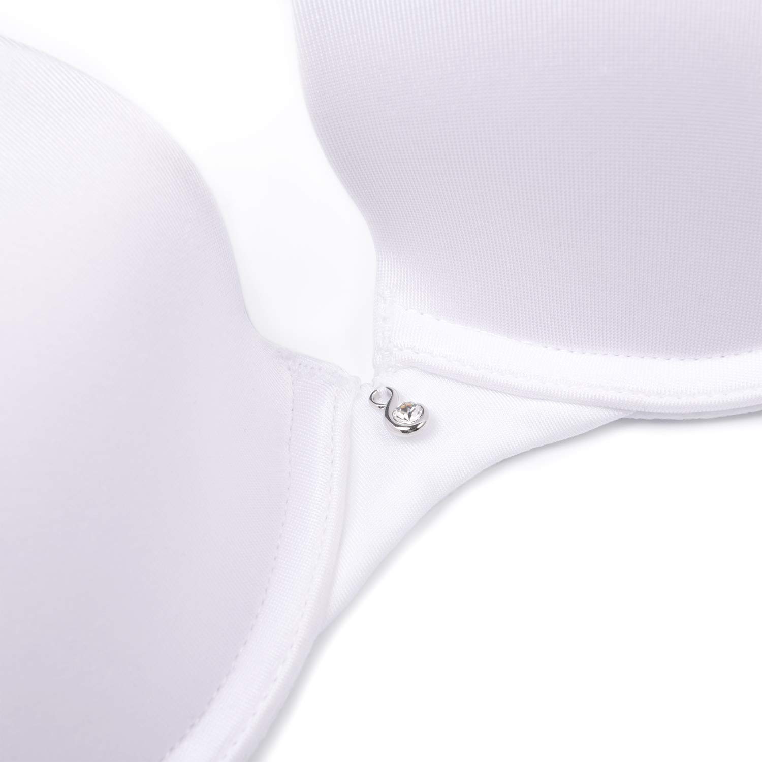 Wingslove - Sujetador efecto Push Up para uso diario, diseño básico, comodidad, ligeramente acolchado con aros, para mujer
