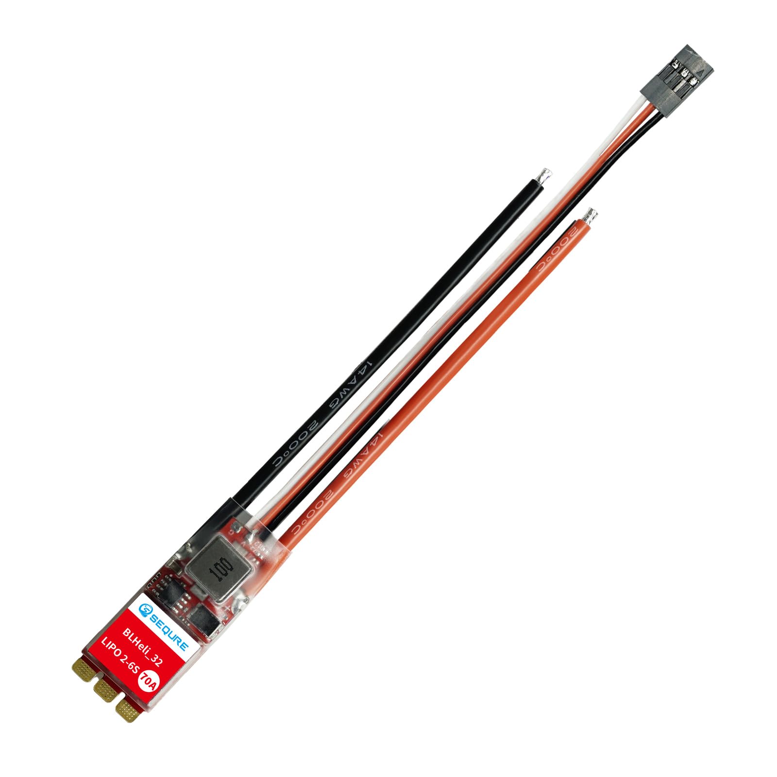 70A Bidirectional ESC, SEQURE Brushless Motor Electronic Speed Controller, Brake, Reverse, Forward, 2S-6S Lipo BLHeli_32 ESC 5V/4A BEC for FPV Drone RC Multi-axis Aircraft