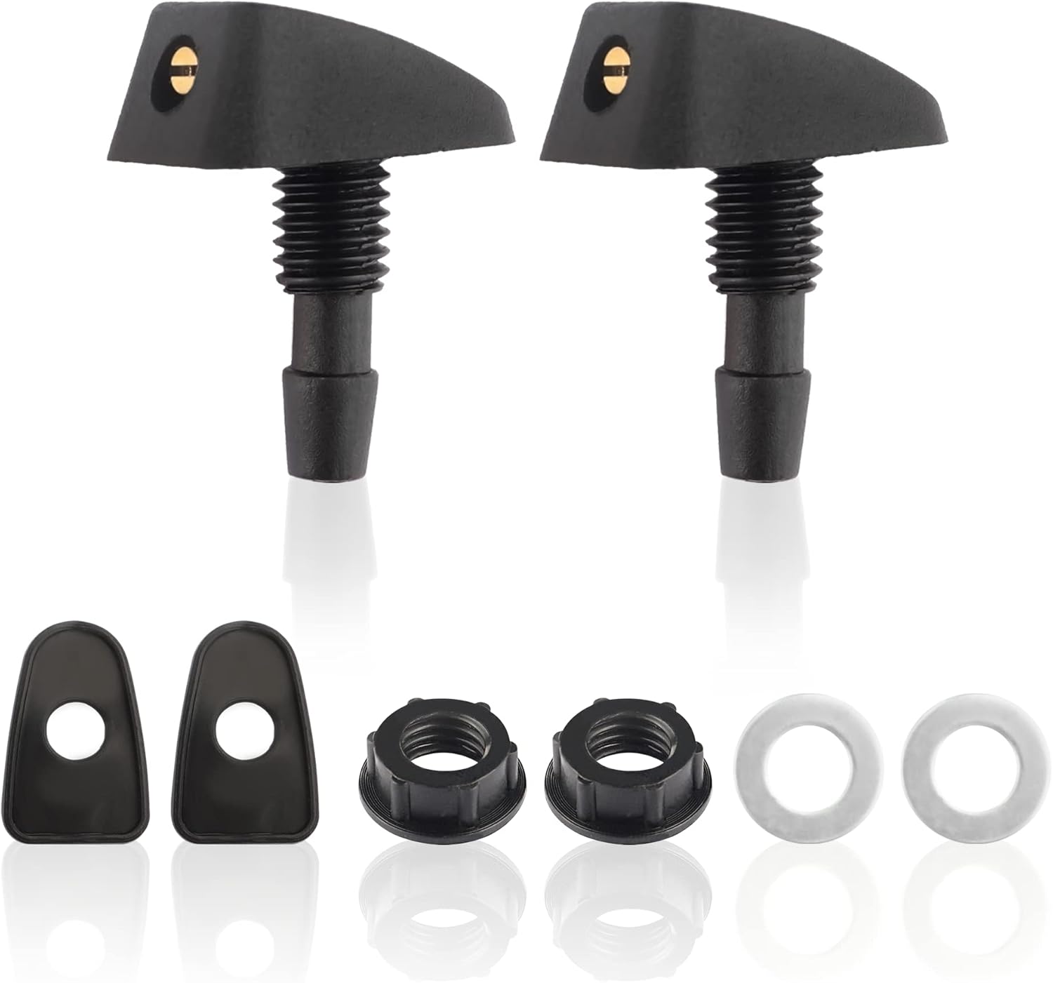 Salior 2PCS Universal Windshield Washer Nozzle+Washers