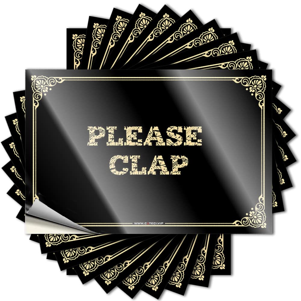 Car Decals Please Clap Stickers Tool Decal Stickers for Car(12X18CM)