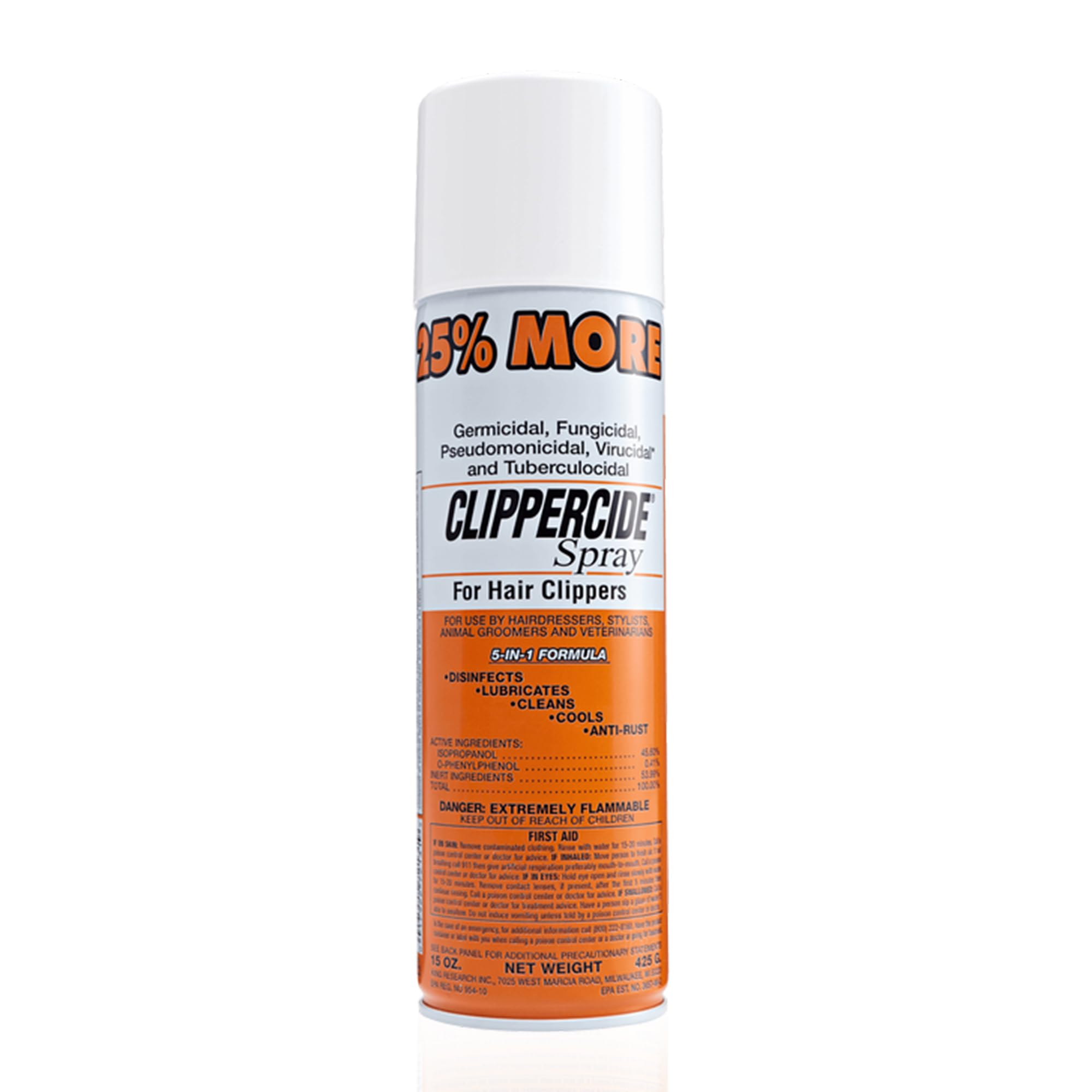 Barbicide Clippercide 72130 Aerosol Spray, 15 Ounce (Pack of 1)