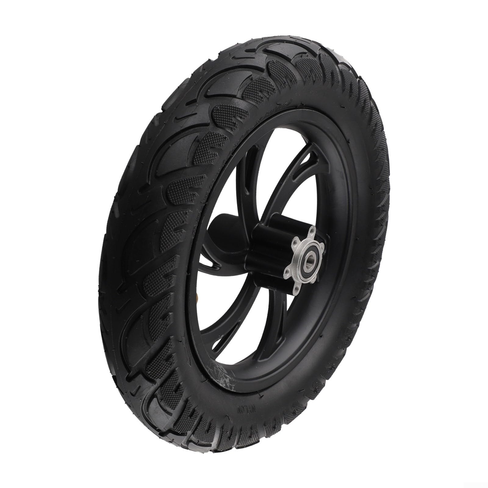 Roue avant pour scooter électrique 12" modèle 62203, caoutchouc et alliage d'aluminium