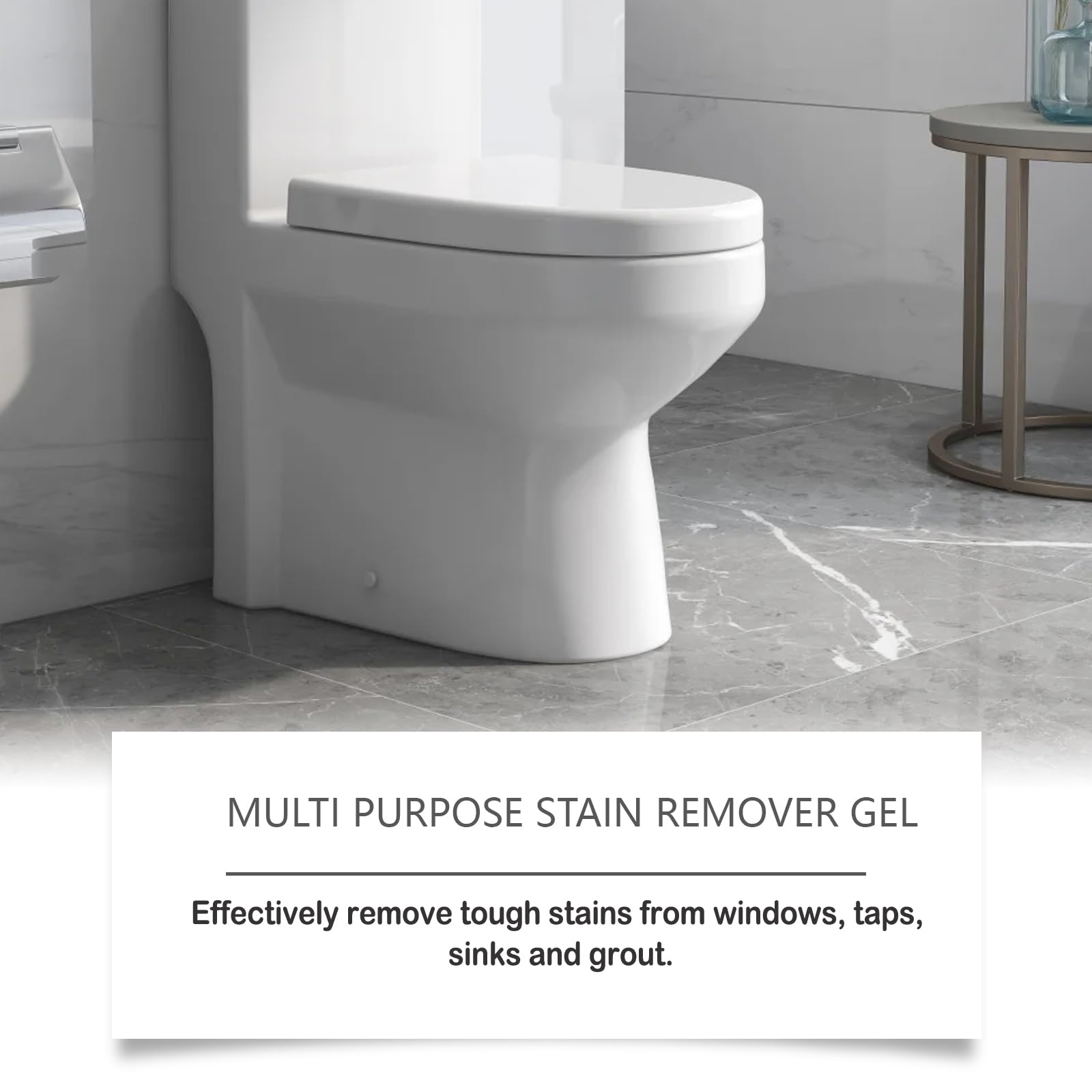 Home Fleckenentferner-Gel, für Waschmaschinenreiniger, leistungsstarker Mehrzweck-Fleckenreiniger für Waschbecken, Fliesen, Dusche, Mörtel und Badezimmer, sanft formuliert (5Pcs)