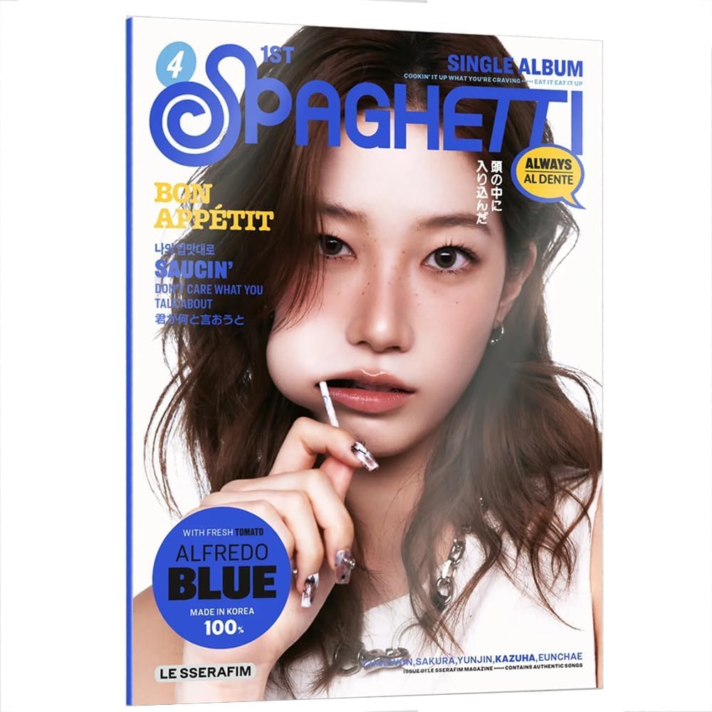 LE SSERAFIM SPAGHETTI WSJ 1回目 LD SR カズハ LE SSERAFIM SPAGHETTI Compact Album [Kazuha Ver.] CD + Photobook +