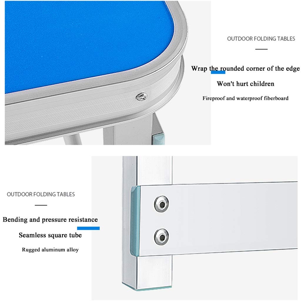 Amazon | ZXQZ 折りたたみテーブル、120x60cmアルミニウムポータブル