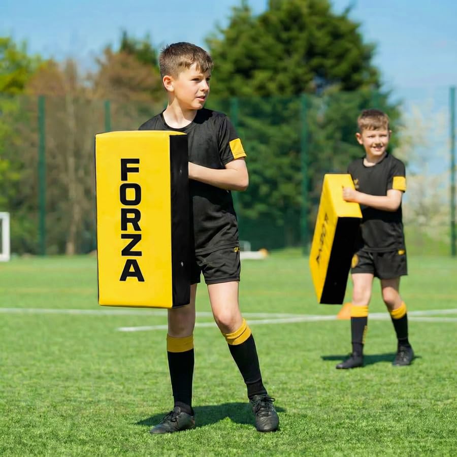 FORZA Bouclier de Contact & Poussée de Rugby [Junior/Sénior] | Sac de Plaquage pour Débutants | Extérieur en PVC Résistant aux Intempéries