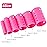 141 Pieces Hair Rollers Set Include 60 Plastic Hair Rollers (Pink,6 Size)
