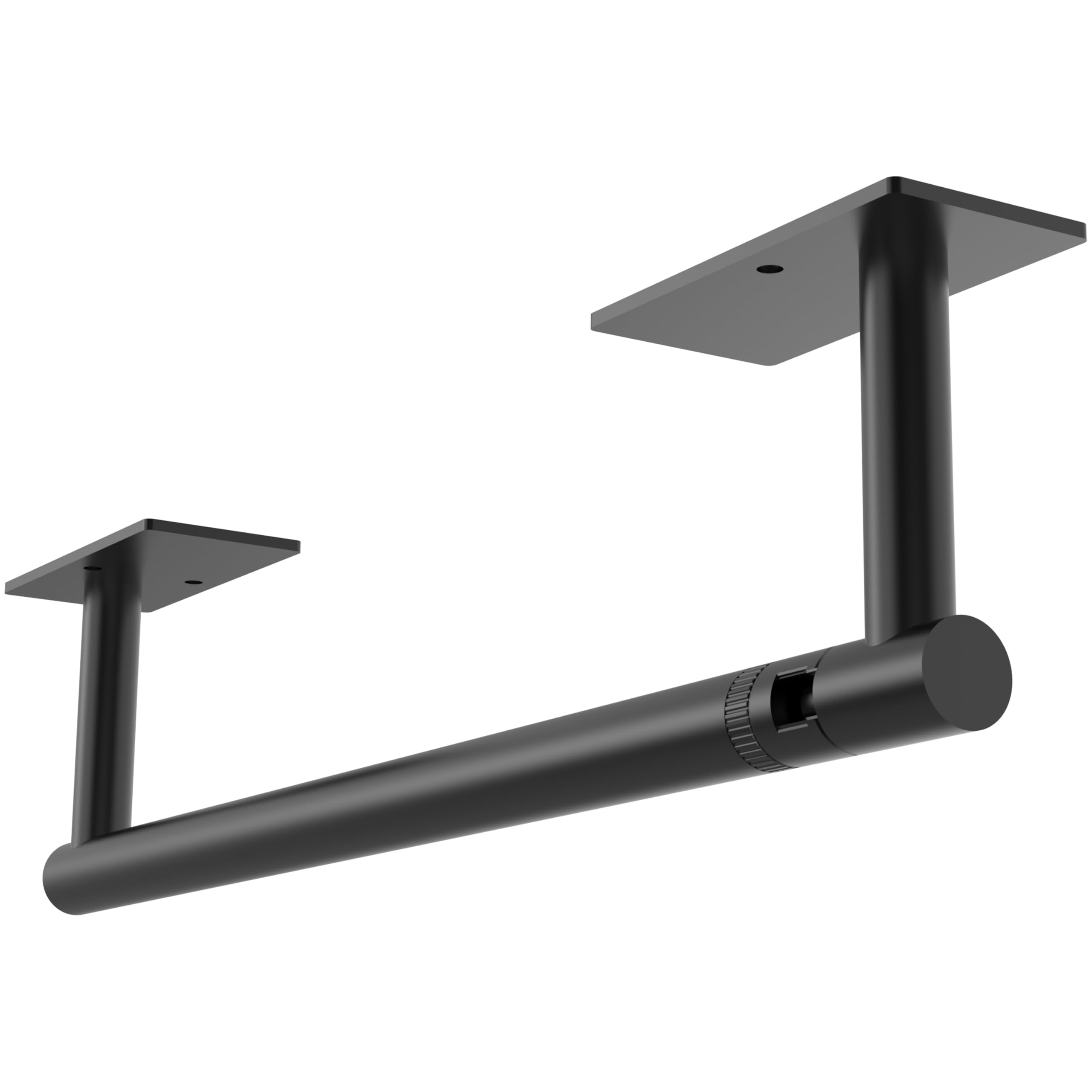 RUACQ Paper Towel Holder Under Cabinet, Stainless Steel, Matte Black