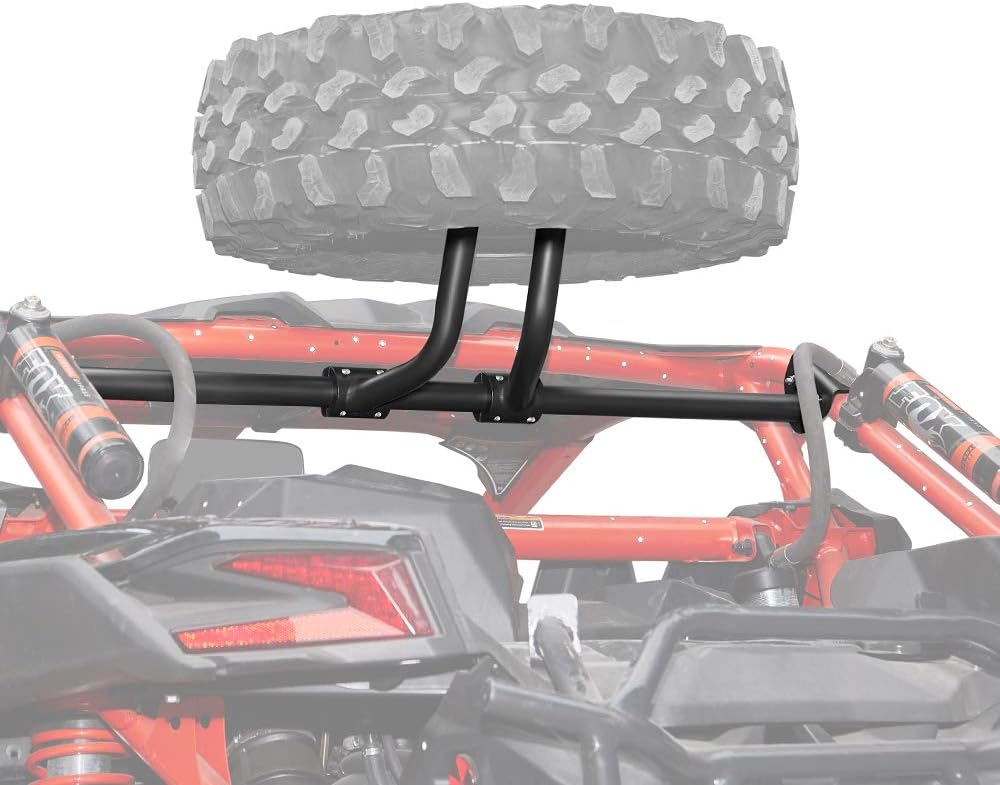KEMIMOTO X3 Spare Tire Carrier Holder Compatible with Can-Am Maverick X3 and X3 Max Turbo RR 2017 2018 2019 2020 2021 2022 2023 2024 Spare Tire Mount Holds Up to 32"
