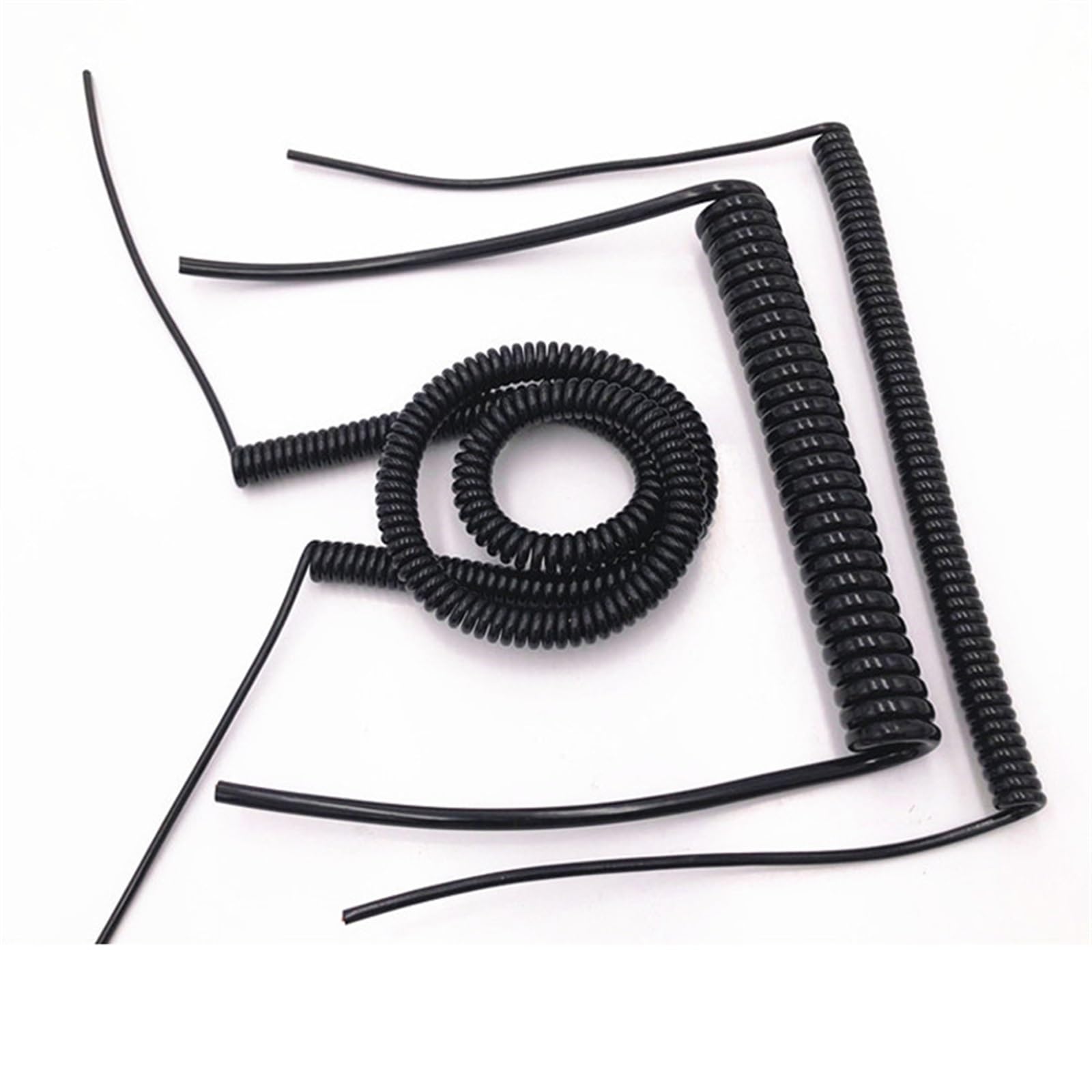 Kabel spiralny teleskopowy, Kanał 24AWG, 6-żyłowy, spiralny, teleskopowy kabel połączeniowy 0,2 mm²,5-7,5 metra(5meter)