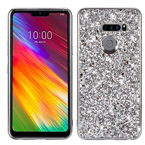 Coque Motorola Moto E6 argentée haut de gamme avec placage scintillant durable
