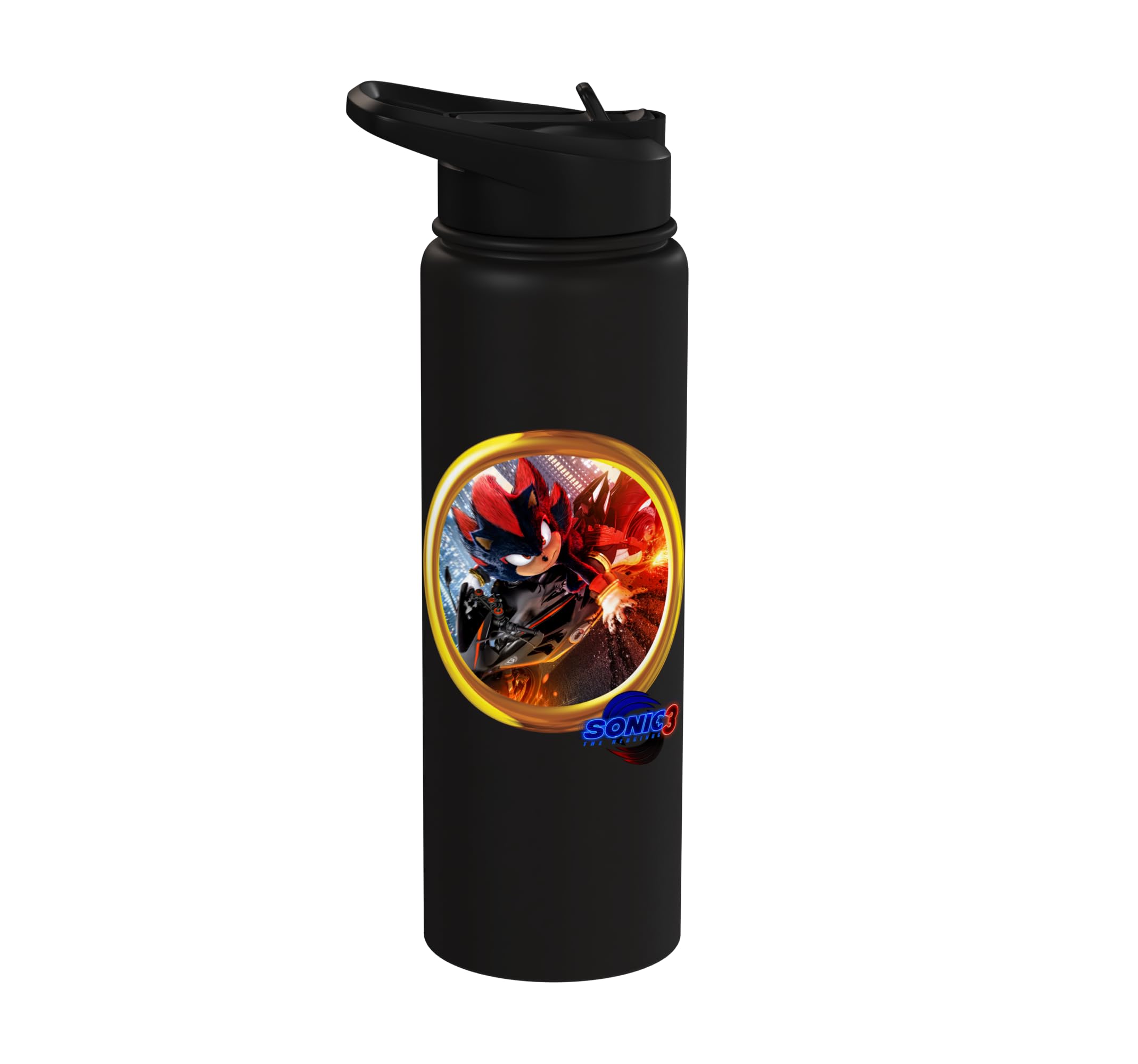 Sonic the Hedgehog 3 - Shadow Motorcycle Stainless Steel Insulated Water Bottle