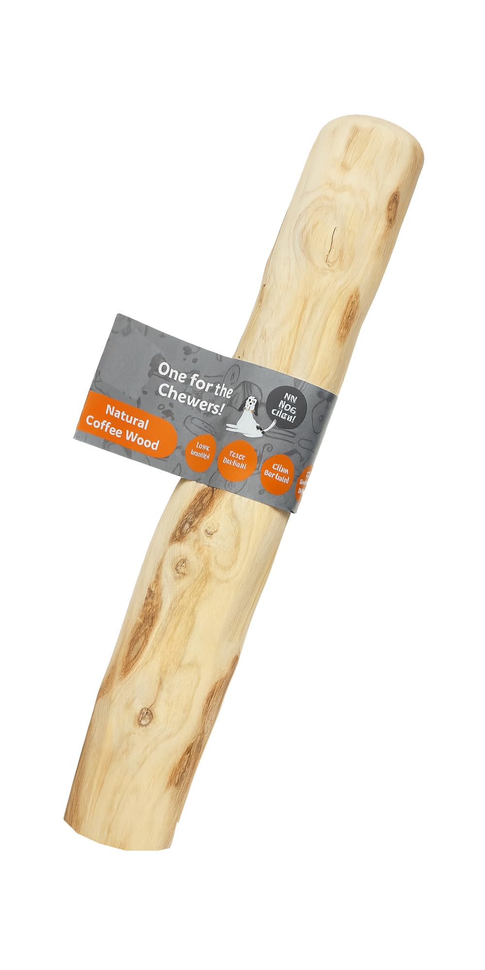 Pet Natural Coffee Wood Dog Chew Toy, Splinter-Free Hardwood for Aggressive Chewers, Non-Toxic Anxiety Relief Stick (XXL 23CM)