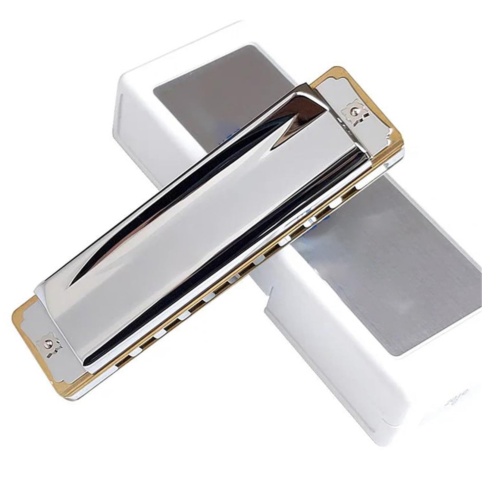 Harmonijka Ustna Dla Początkujących Diatoniczna Harmonijka Ustna 10 Otworów Major Blues Harp Profesjonalna Harmonijka Alu Comb Mouth Organ Instrumentos(C Tone)
