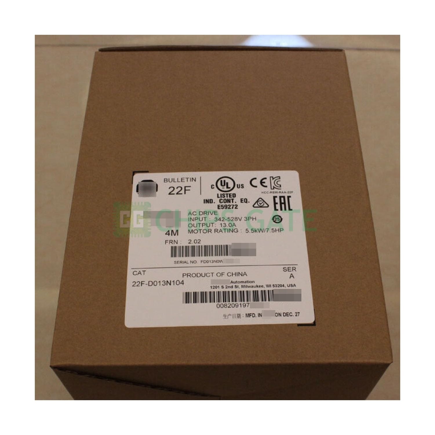 1PCs Sealed 22F-D013N104 New 22F-D013N104 with Box for delivery