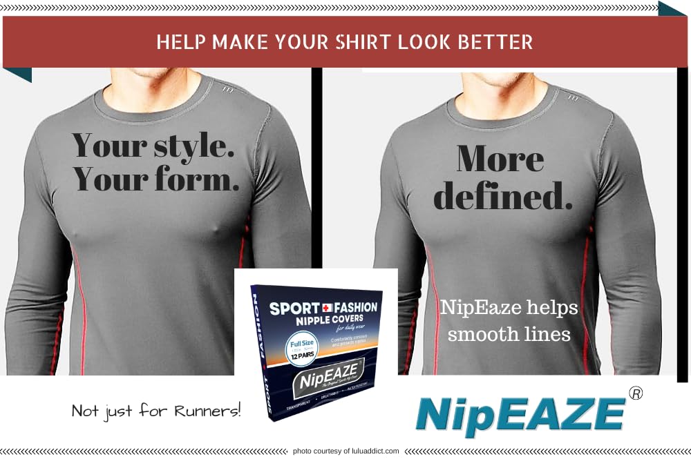 NipEaze Fundas para pezones para hombres, 12 o 50 pares, fundas para pezones para hombre, antirozaduras, para correr, para hombres y mujeres
