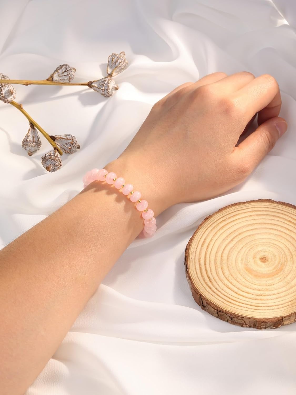 PESOENTH Colorful Beaded Gemstone Healing Crystal Bracelets for Women,Natural Stone Bracelet jewelry Gifts for Women Mom Her Birthday Anniversary Valentines Day - Image 4