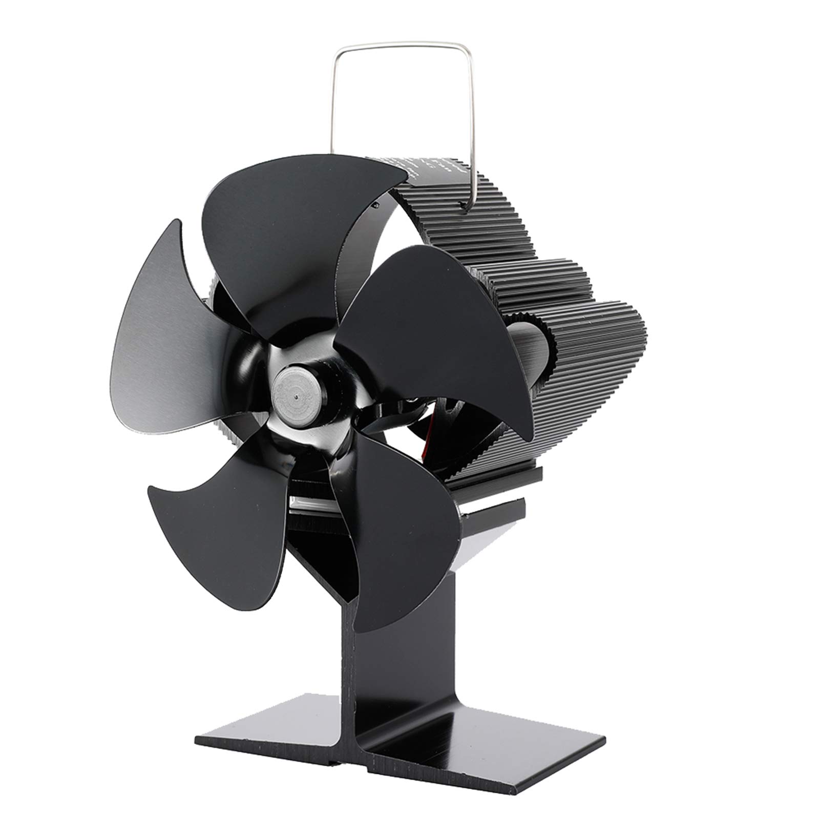 Ventilateur de cheminée à 5 pales pour réchauffer le salon durant les soirées d'hiver