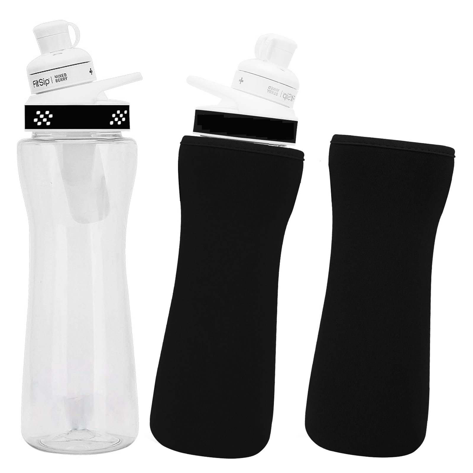 2pcs Sleeve for 32oz Cirkul Water Bottle, Neoprene Sleeve Compatible with Plastic & Stainless Steel Bottles, Protective Cover to Keep Water Cold & Protect Bottle