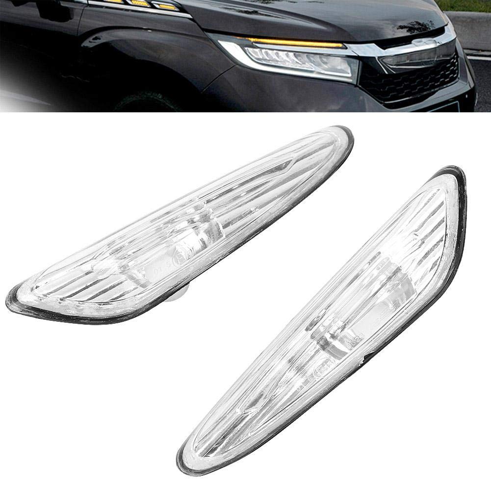 Paire De Couvercles De Clignotants Latéraux Transparents - Compatible BMW E46 325i - Référence 63137165915/63137165916 - Installation Facile Sans Modification