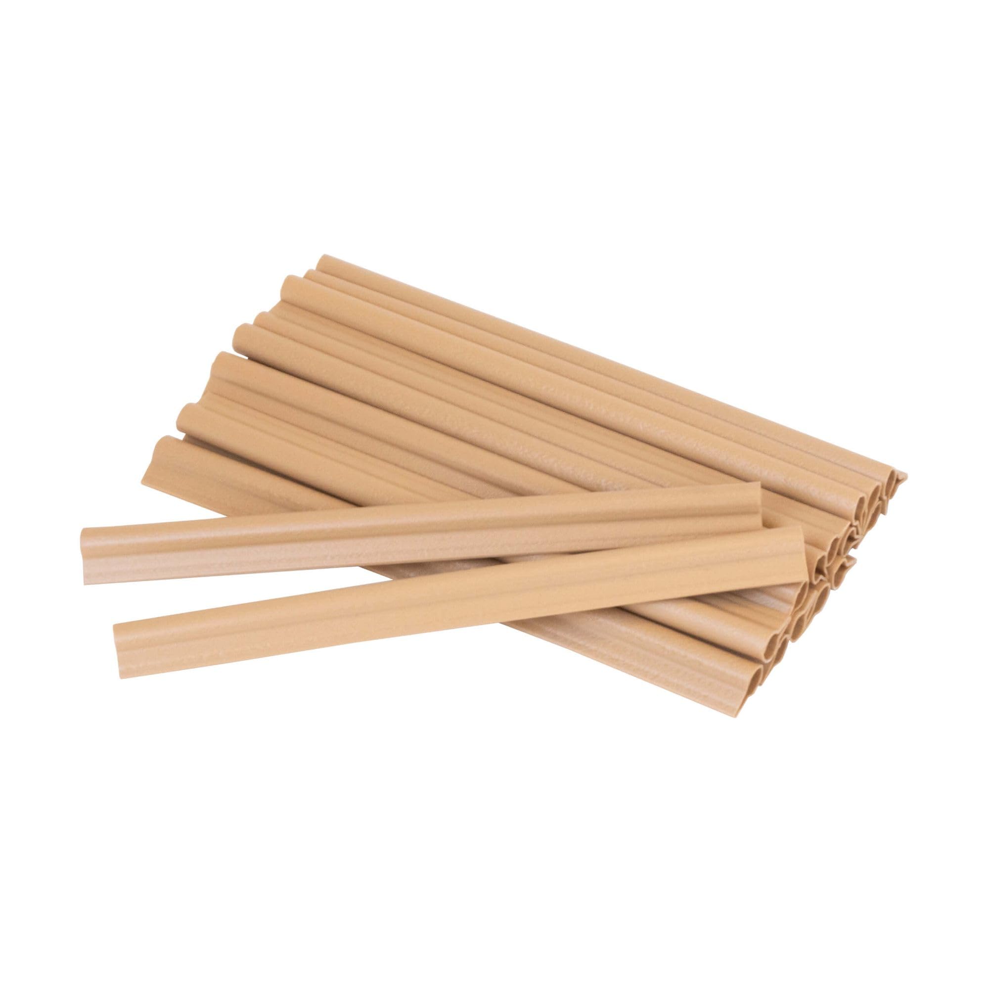 Jardinion Clips, clamping rails for sight, Size:20 pieces, Color:Light brown