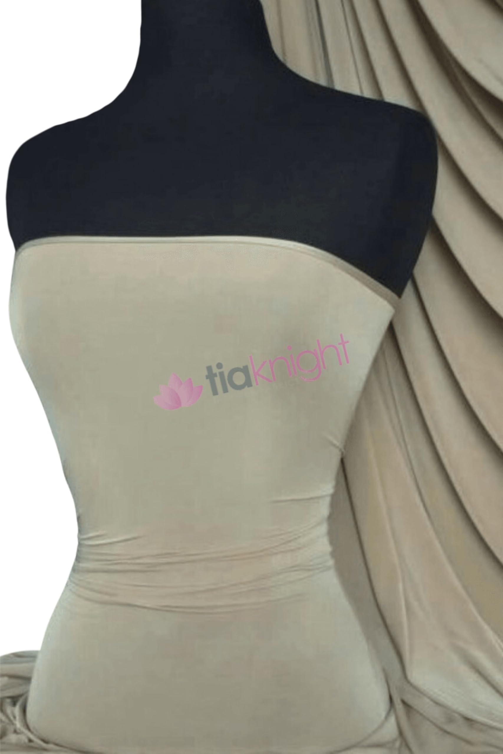 Tia Knight Biscuit Premium Quality Silk Touch Jersey Stretchy Dressmaking Fabric Sold By The Metre 50+ Colours In Stock Same Day Dispatch By (Biscuit)